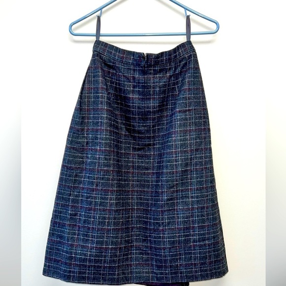 Vintage Peabody House Wool Pleated Rockabilly Dark Academia Goth Pleated Skirt - Picture 4 of 11